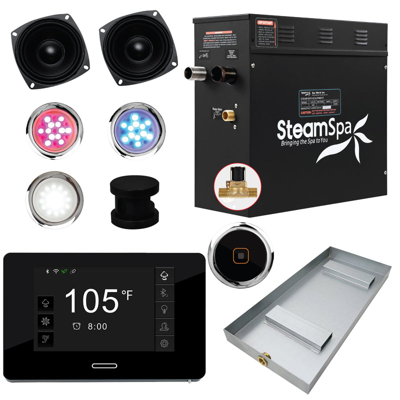 SteamSpa BKT600MK-A 6 kW steam generator package with steamheads, controls and accessories