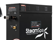 SteamSpa BKT750BN-A 7.5 kW steam generator, front three-quarter view