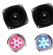 SteamSpa BKT750GD-A two speakers with the chromatherapy lights