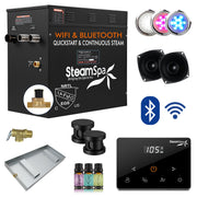 SteamSpa BKW1050MK-A 10.5 kW steam generator package with steamheads, controls and accessories