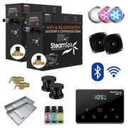 SteamSpa BKW1500MK-A 15 kW steam generator package with steamheads, controls and accessories