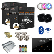 SteamSpa BKW2100BN-A 21 kW steam generator package with steamheads, controls and accessories