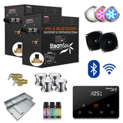 SteamSpa BKW2400CH-A 24 kW steam generator package with steamheads, controls and accessories