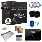 SteamSpa BKWS1050GD-A 10.5 kW steam generator package with steamheads, controls and accessories