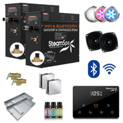 SteamSpa BKWS1500CH-A 15 kW steam generator package with steamheads, controls and accessories