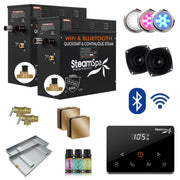 SteamSpa BKWS1500GD-A 15 kW steam generator package with steamheads, controls and accessories