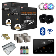 SteamSpa BKWS2400BN-A 24 kW steam generator package with steamheads, controls and accessories