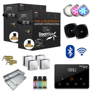 SteamSpa BKWS2400CH-A 24 kW steam generator package with steamheads, controls and accessories