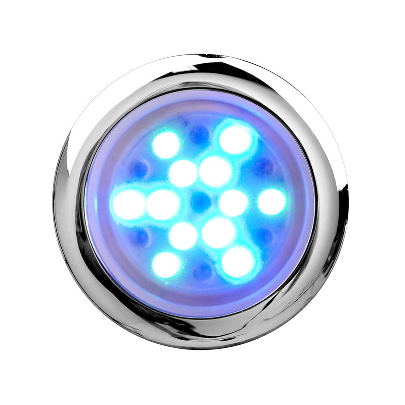 SteamSpa G-CLIGHT steam shower accessory with blue LEDs and chrome ring