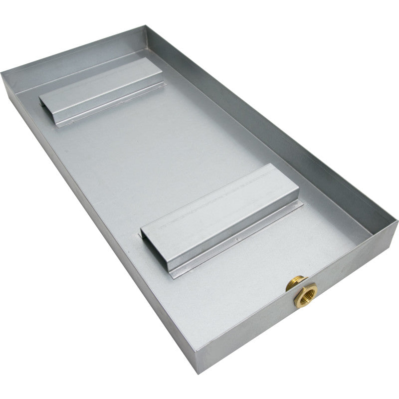 SteamSpa G-DPAN steam shower accessory stainless drip pan on white