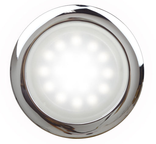 SteamSpa G-LED steam shower accessory with chrome ring