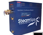 SteamSpa RYT1050BN-A 10.5 kW steam generator with AutoDrain valve, front three-quarter view
