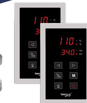 SteamSpa RYT1050CH-A dual touch control panels with time and temperature display