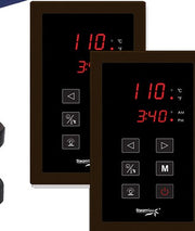 SteamSpa RYT1050OB-A dual touch control panels with time and temperature display