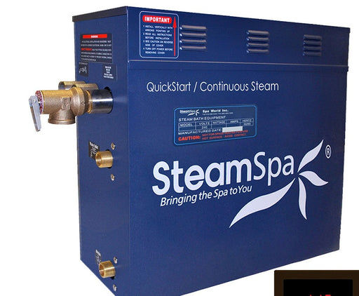 SteamSpa RYT1050OB 10.5 kW steam generator, front three-quarter view