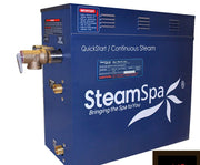 SteamSpa RYT1200OB-A 12 kW steam generator with AutoDrain valve, front three-quarter view