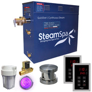 SteamSpa RYT450BN-A 4.5 kW steam generator package with one brushed nickel steamhead, controller and accessories