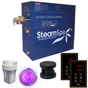 SteamSpa RYT450OB 4.5 kW steam generator package with one oil rubbed bronze steamhead, controller and accessories