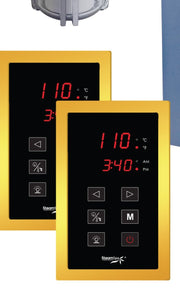 SteamSpa RYT600GD dual touch control panels with time and temperature display