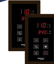 SteamSpa RYT600OB-A dual touch control panels with time and temperature display