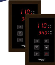 SteamSpa RYT750OB dual touch control panels with time and temperature display