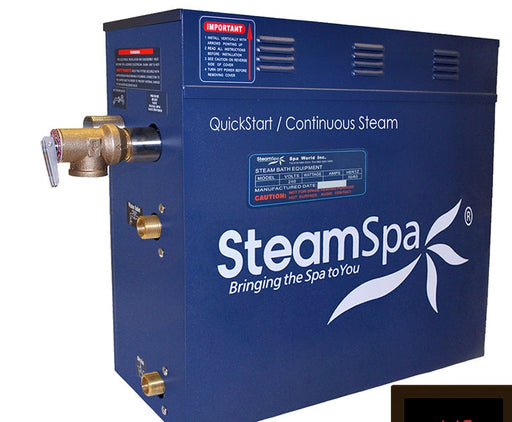 SteamSpa RYT750OB 7.5 kW steam generator, front three-quarter view