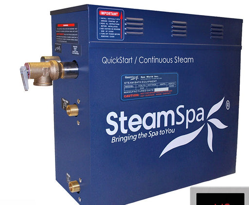 SteamSpa RYT900BN 9 kW steam generator, front three-quarter view