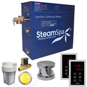 SteamSpa RYT900CH-A 9 kW steam generator package with one polished chrome steamhead, controller and accessories