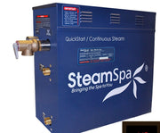 SteamSpa RYT900OB-A 9 kW steam generator with AutoDrain valve, front three-quarter view
