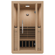 SteamSpa SC-SS0011-0S infrared sauna front view on white