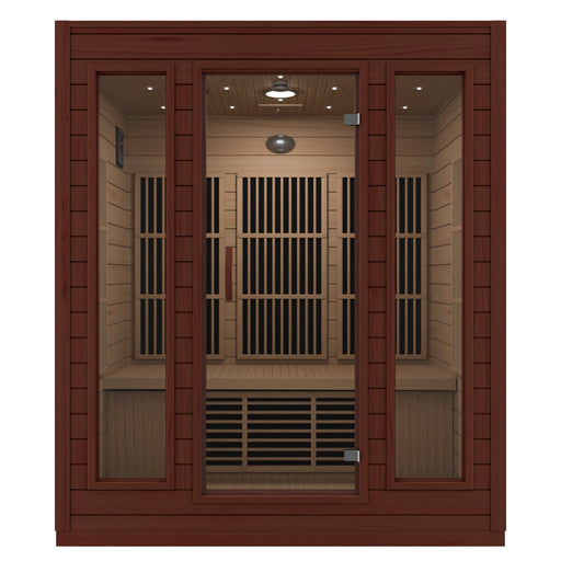 SteamSpa SC-SS0012-0S infrared sauna front view on white