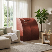SteamSpa SP-SS0002-1P portable sauna set up indoors