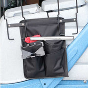 tool bag close up of edic 2000rc cr2 jr touch free restroom cleaner for convenient storage.