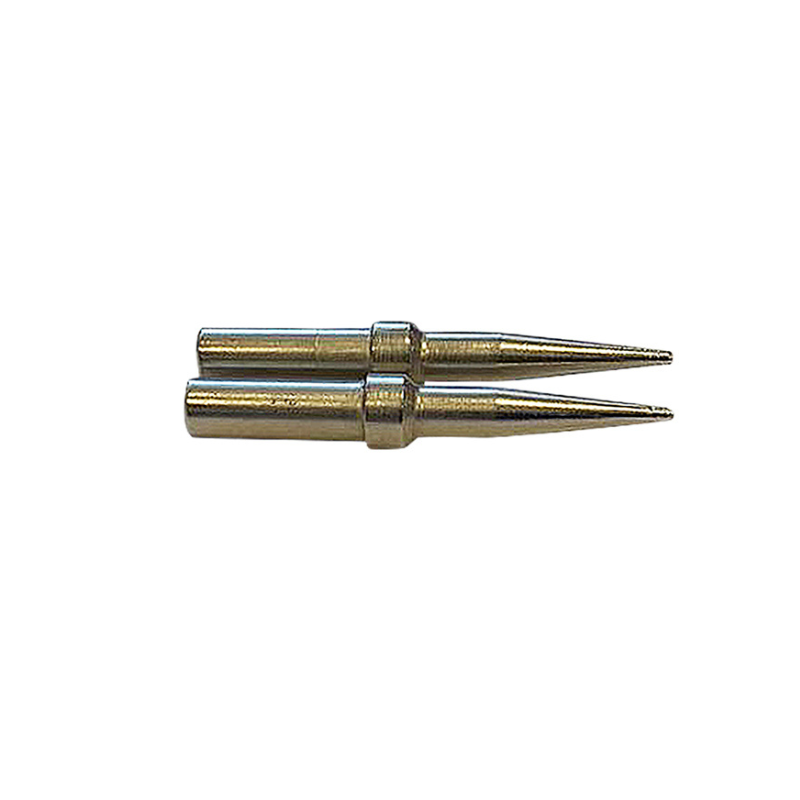 Tramex Spare Pins for PTM-Professional Pin Meter - TP20 Image showing a close-up view of Tramex spare pins designed for use with the PTM-Professional pin meter, showcasing the pins' metallic finish and precise tips for effective moisture measurement.