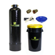 Tucker 1 cubic foot DI tank kit with resin bucket, brass fittings, TDS meter and funnel
