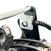 Tucker booster pump system rotary power switch with cord gland below the carry handle