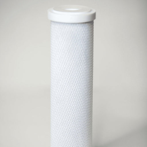 Tucker 2.5 x 10 carbon block pre-filter, close view