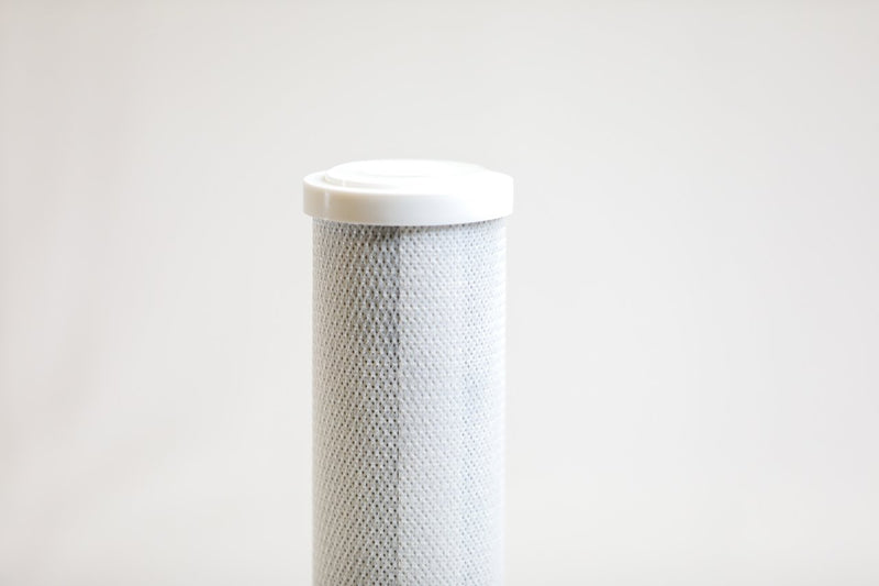 Tucker carbon block filter, top close view