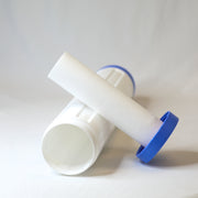 Tucker 4 x 20 refillable cartridge, open with filter sleeve