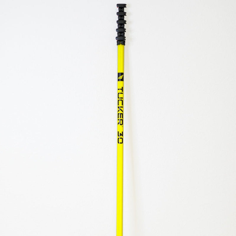 Tucker 30 carbon water fed pole collapsed, bare top with black clamps