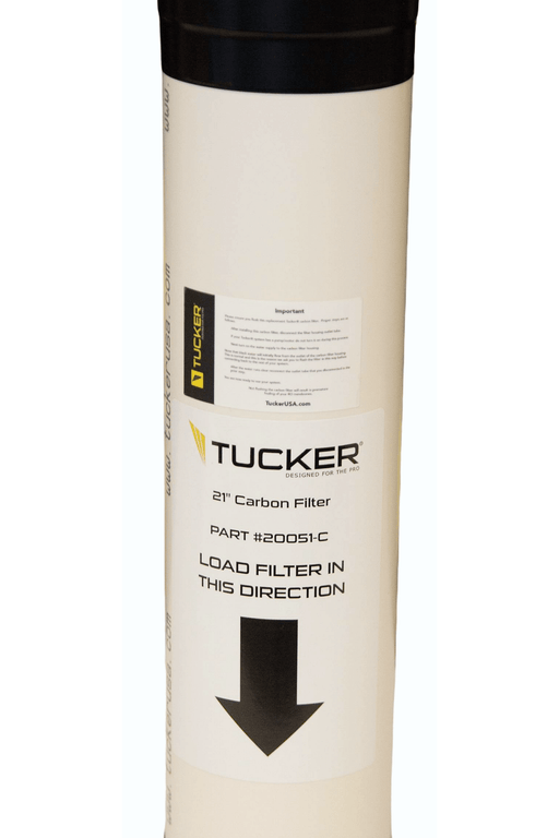 Tucker 21 inch carbon filter label 20051-C