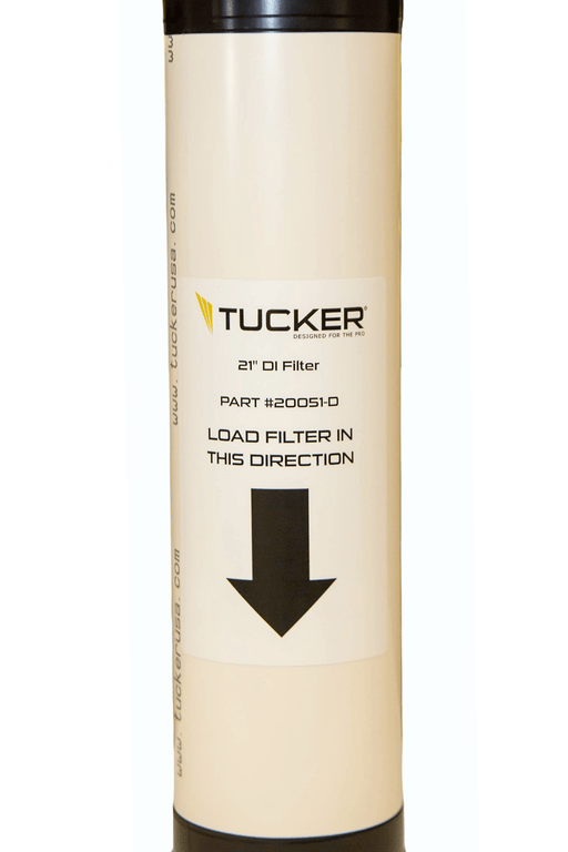 Tucker 21 inch DI filter label 20051-D