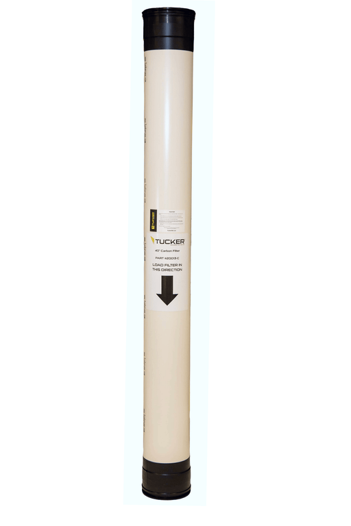 Tucker 40 inch carbon filter cartridge, standing