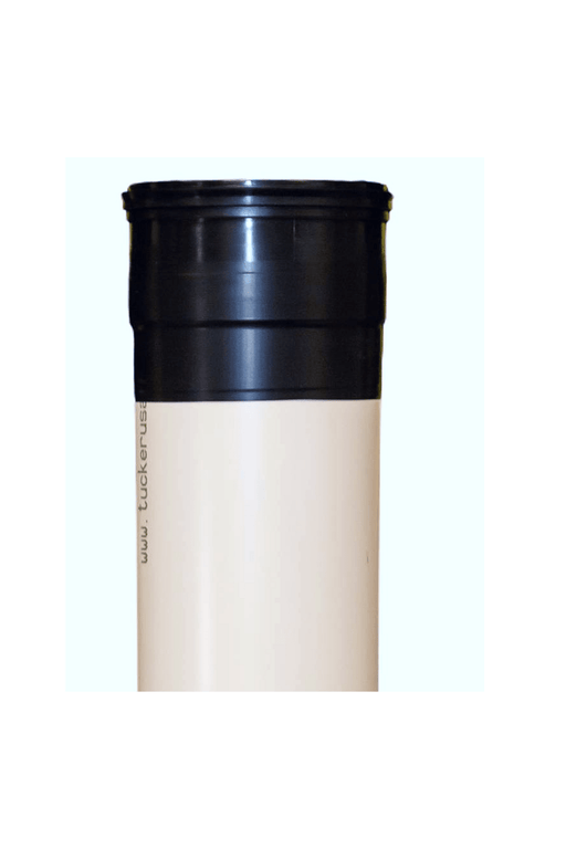 Tucker filter cartridge black end cap, close view