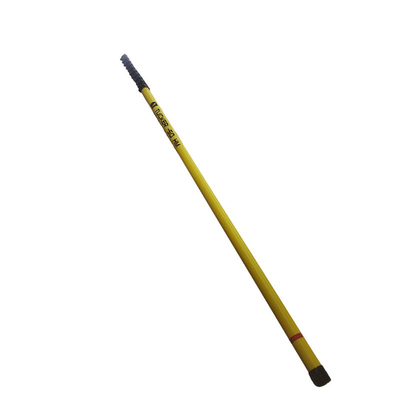 Tucker 50 HM carbon water fed pole collapsed, full length on a white background