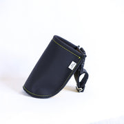 Tucker pouch by Takaki Works, black ballistic nylon with yellow lining and belt clip