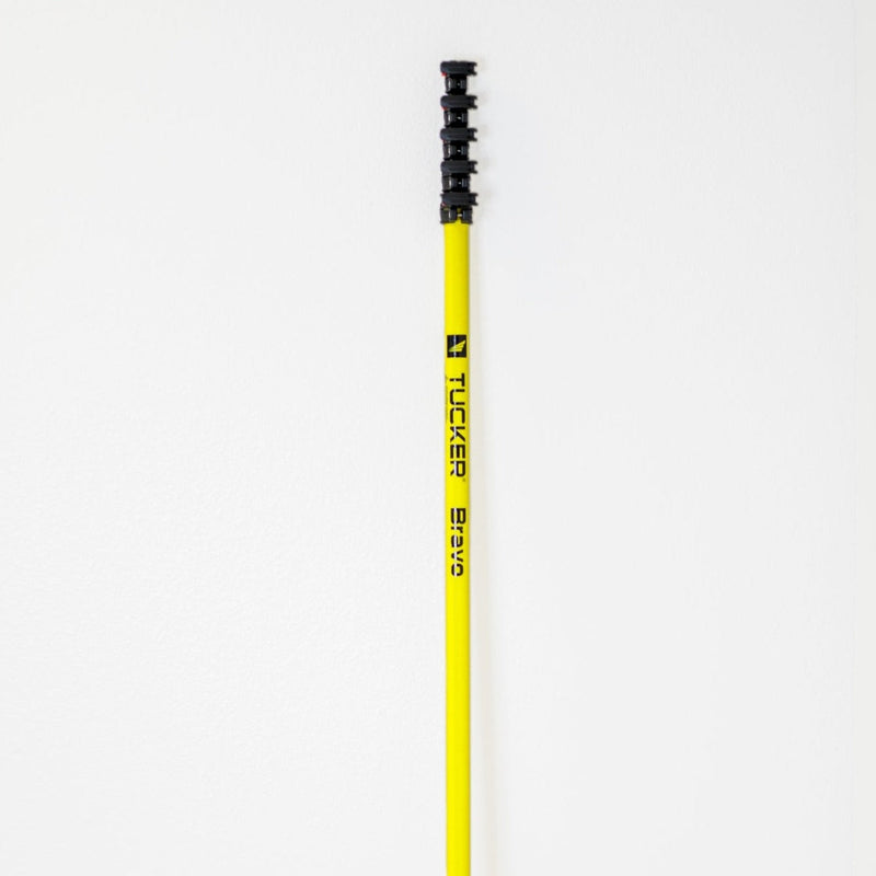 Tucker Bravo water fed pole collapsed, bare top with black clamps