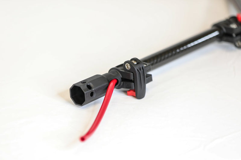 Tucker carbon fiber gooseneck end clamp and hose