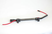 Tucker carbon fiber gooseneck with red hose, full length