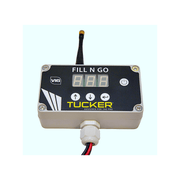Tucker Fill N Go digital flow controller face with display and arrow buttons